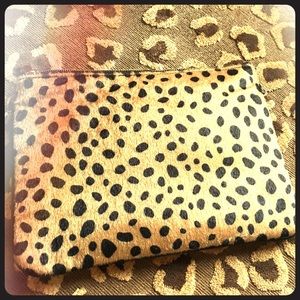 Leopard Print Clutch Bag
